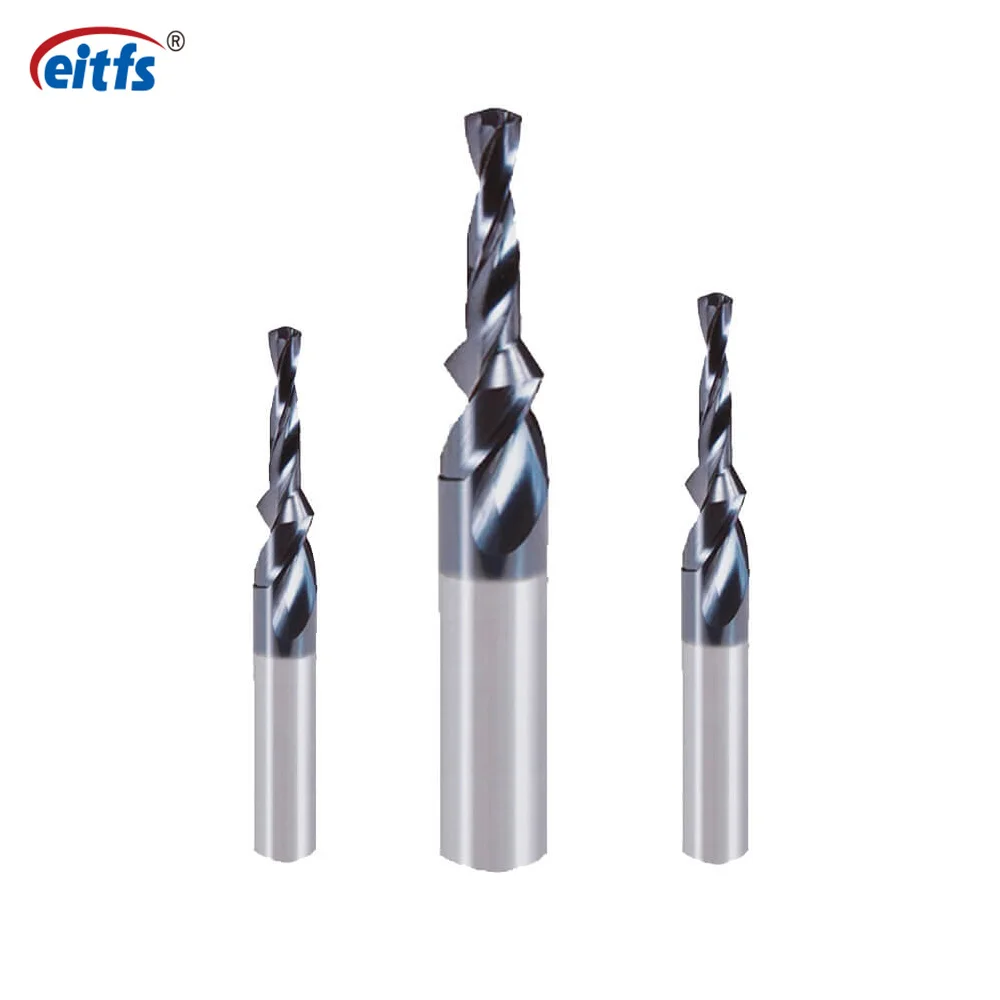 Eitfs Carbide Spot Drill Bit 120° TIALN/ALTIN Coating For High Hardness Metal Or Quenching Material