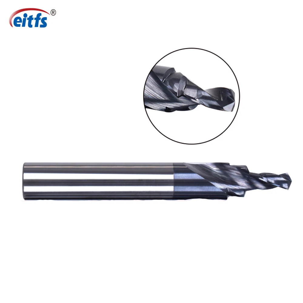 Eitfs Carbide Spot Drill Bit 120° TIALN/ALTIN Coating For High Hardness Metal Or Quenching Material