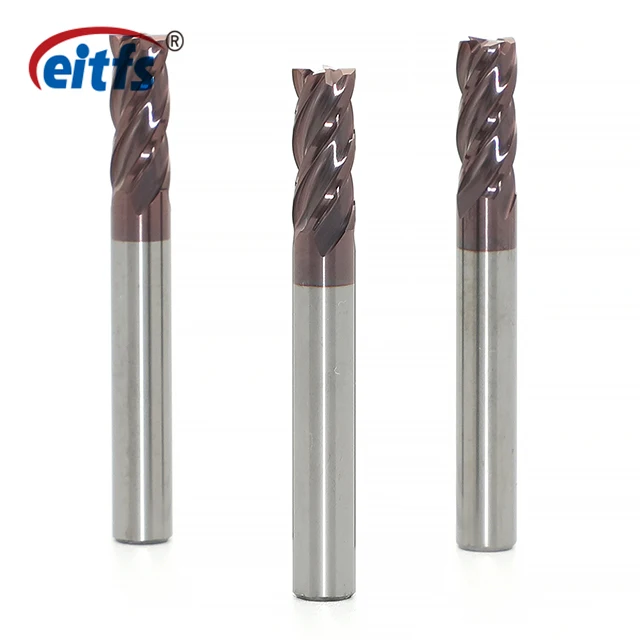 Fraise carrée à 2 goujures pour acier trempé