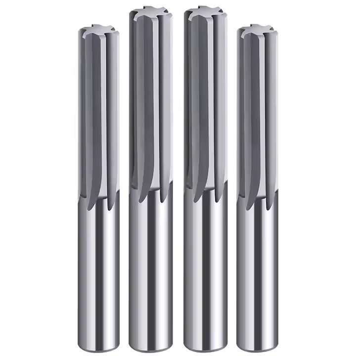 Eitfs 30HRC 45HRC 55HRC Carbide Spiral Reamer For Hardened steel Aluminum